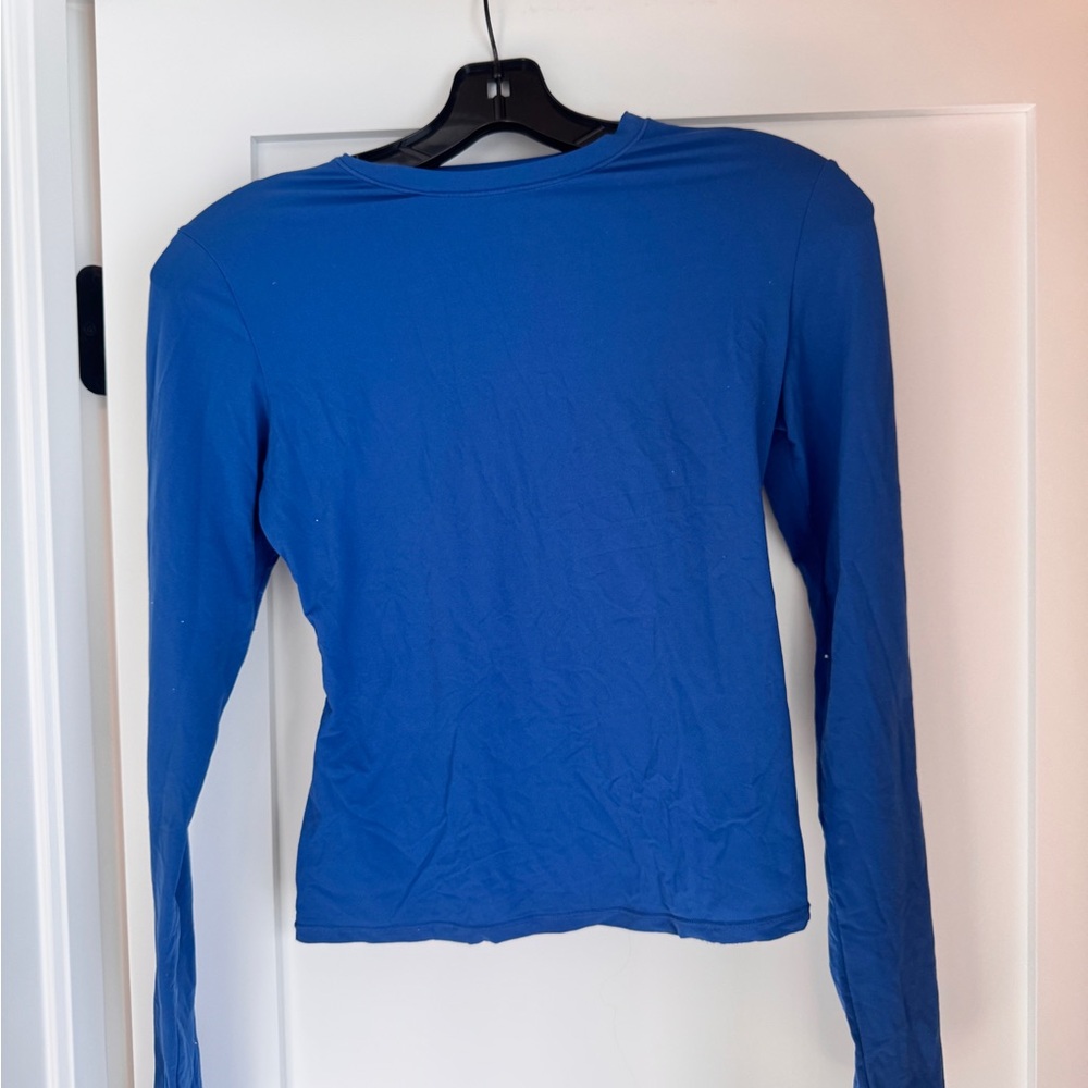 SKIMS Blue Long Sleeve Women's Top